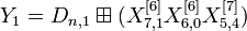 Y_1 = D_{n,1}\boxplus