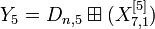 Y_5 = D_{n,5}\boxplus