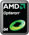 Лого «AMD Opteron-Barcelona».