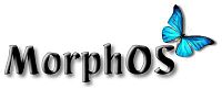 Логотип MorphOS, являющийся комбинацией из названия операционной системы и изображения бабочки